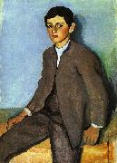 August Macke Farmboy from Tegernsee China oil painting reproduction